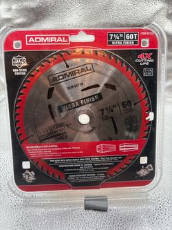 7 1/4 Carbide Ultra Finish Saw Blade by Admiral