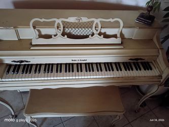 White antique Kobler & company piano