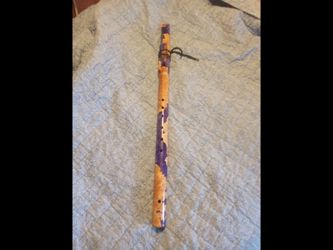 Native American Style Flute Key of F Burl Wood/Purple Epoxy Hybrid by WillowCreek Woodcraft