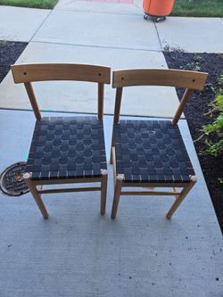 Wooden chairs