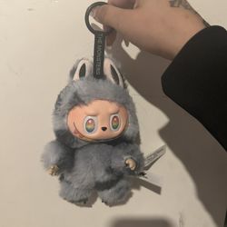 Rare Rainbow Teeth Gray Labubu