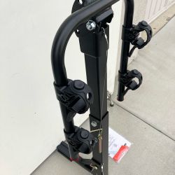 New in Box $45 Tilt Folding 2-Bike Hitch Mount Rack Bicycle Carrier for 2” Hitch w/ Straps 70 lbs Max