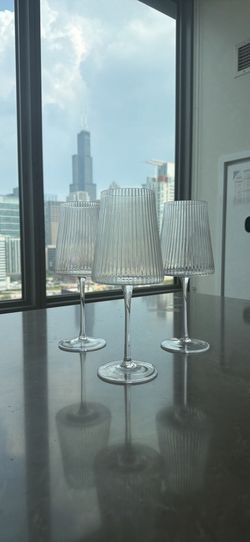 Fluted Wine Glasses