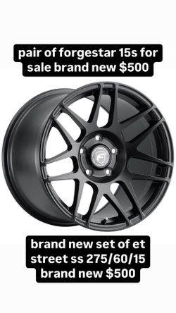 forgestar 15s with tires