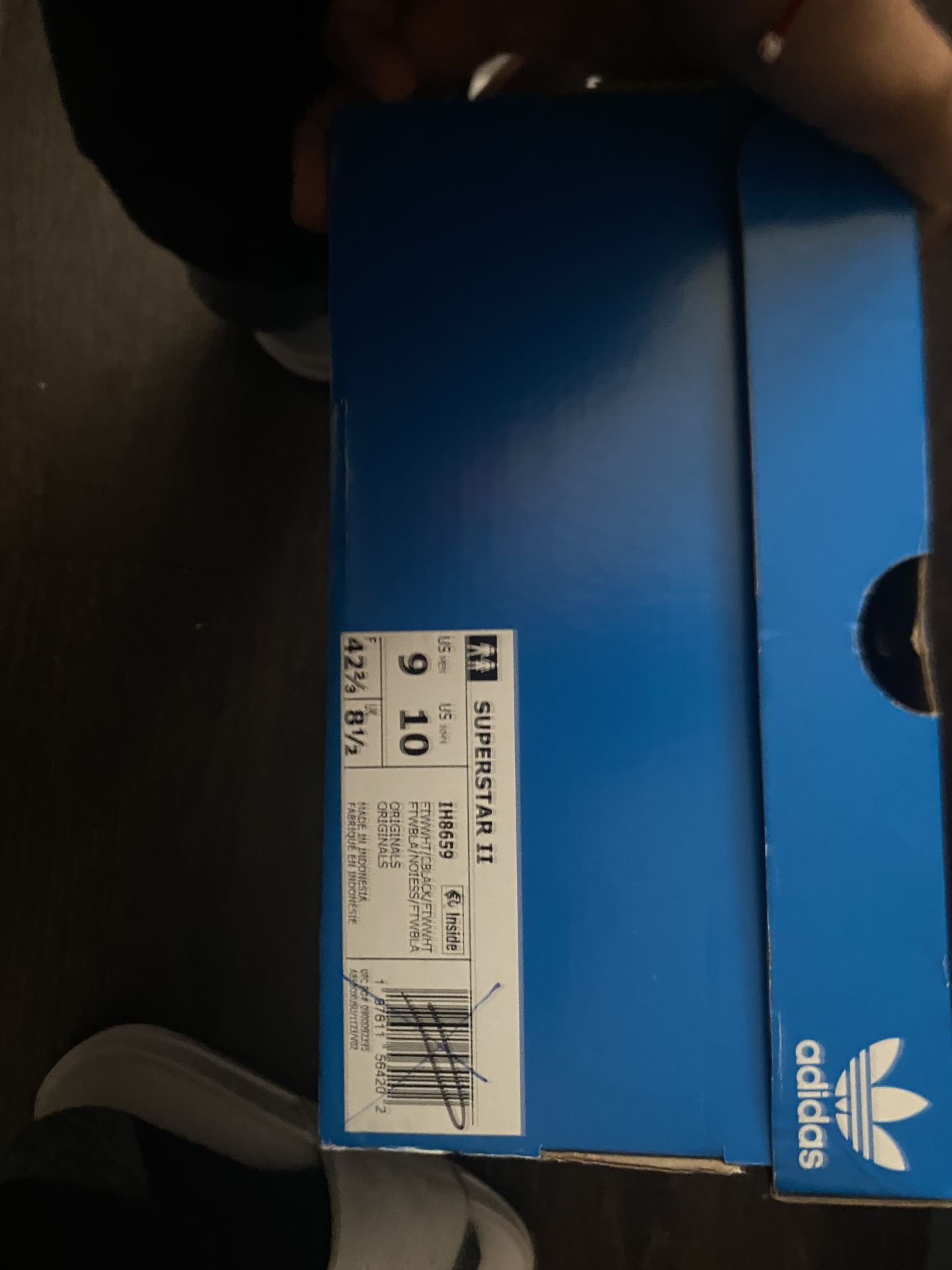 Adidas: Superstar II White Orginals, Size US 9 Men,US Size 10Women