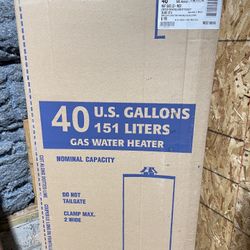 Rheem 40 Gallon Natural Gas Water Heater With Extra Anode Rods