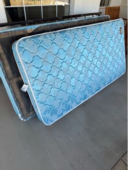 Free Twin bed mattress and wood frame