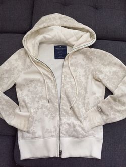 ☃️AMERICAN EAGLE Zipped HOODIE, Warm and Cozy Fleece Hooded Sweatshirt Zipped HOODIE