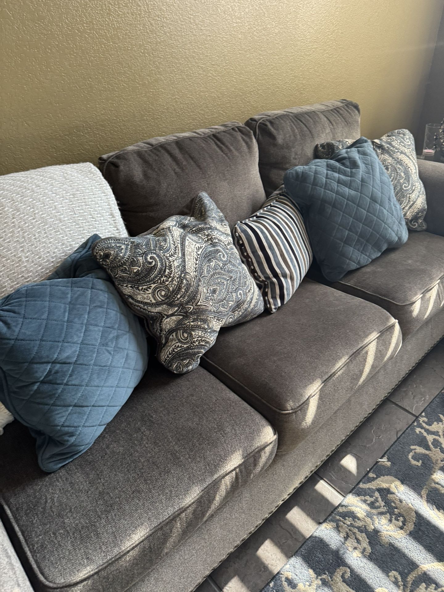 Ashley Furniture, Sofa Set With Glass Coffee Tables, Sensational Love Seat, Furniture,formal Living