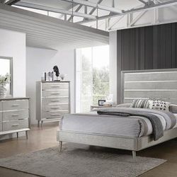 4 Piece Twin Bedroom Set Twin Bed Frame Dresser Mirror And Nightstand