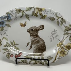 Sofie The Bunny Pier 1 Imports Spring White Decorated Serving Platter