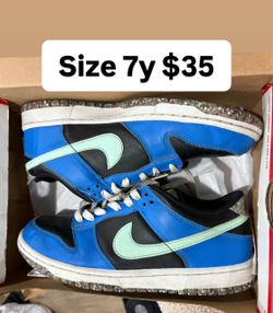Dunks blue size 7y cheap