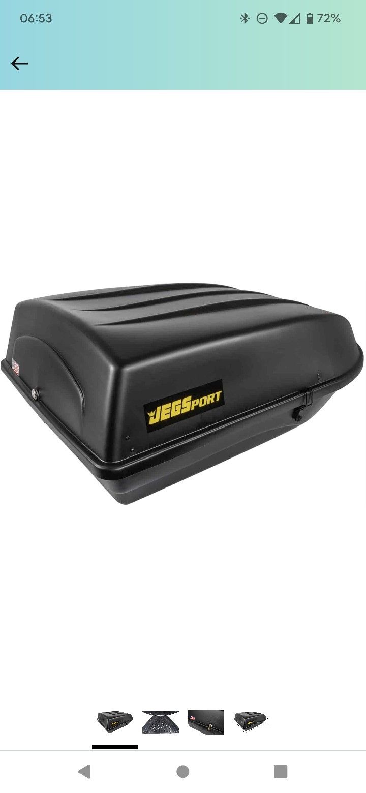 JEGS Rooftop Cargo Carrier (18cu ft, Rear Open)
