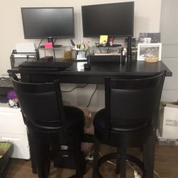 High Table And 2 Stools 