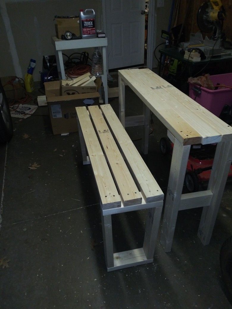 Consol Table and Bench