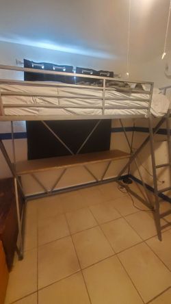 Loft Bed frame with desk