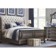 Armitage Dark Brown 7 Pc King Upholstered Bedroom