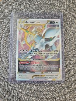 Arceus VSTAR - (Metal Card) 123/172 Pokemon Miscellaneous Cards & Products Holo