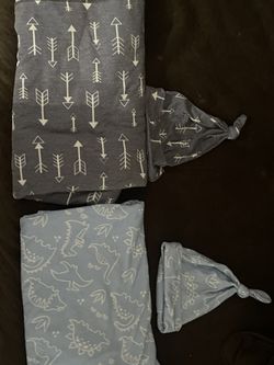 Matching Hat And Swaddle Blanket