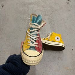 JW anderson glitter converse