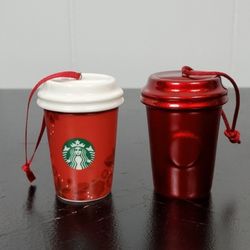 Starbucks Coffee Holiday Tree Ornaments 2013 & 2014