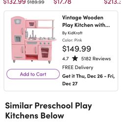 Pink Play Kitchen 