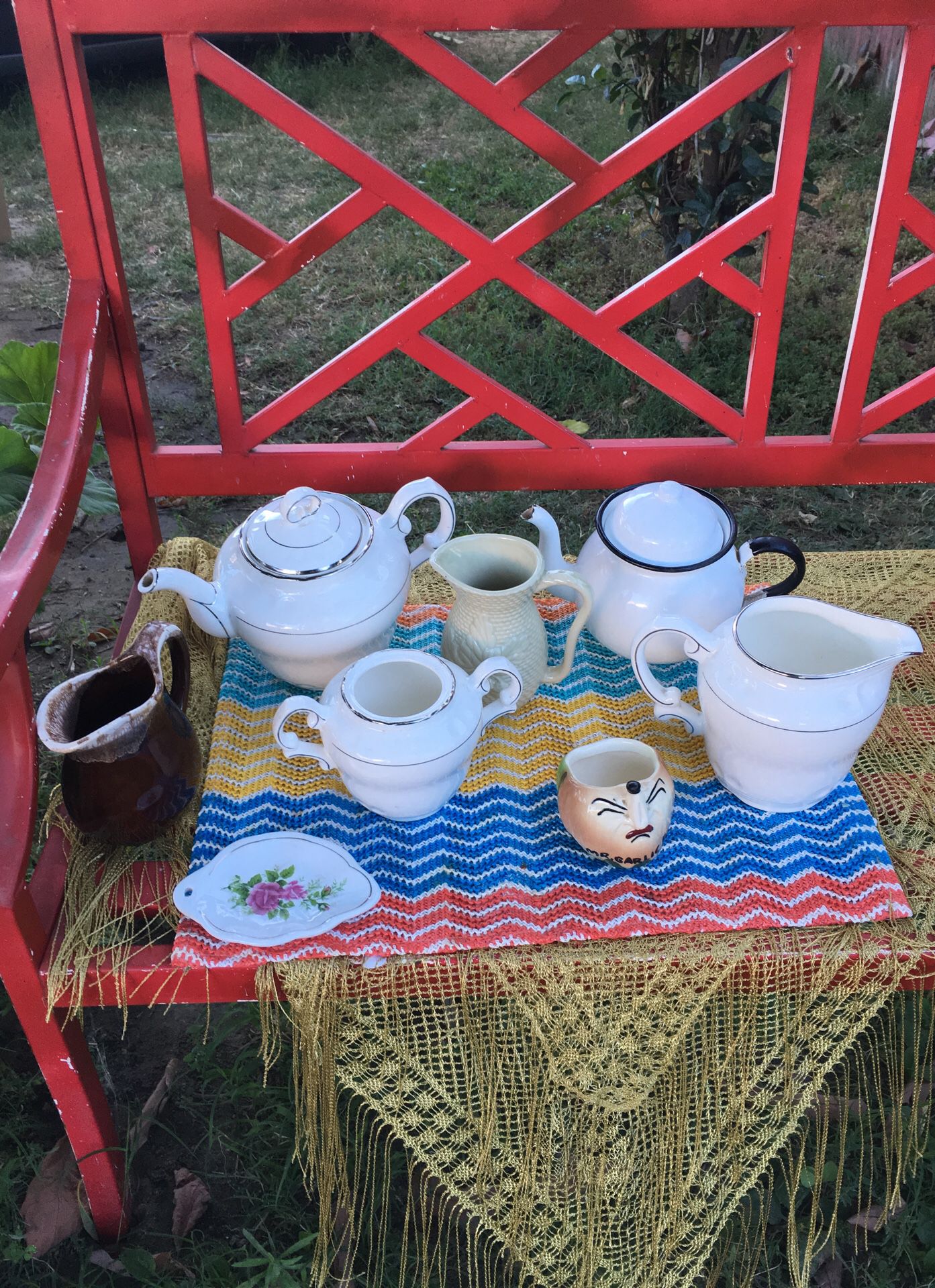 Antique tea pots