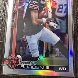 Topps chrome football 2025 Luther Burden III Rookie 331 Chicago Bears refractor 