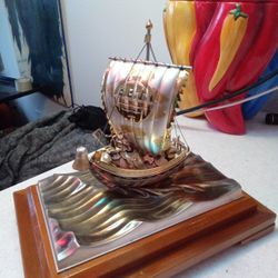 Japanese Sterling Silver Seki Ship