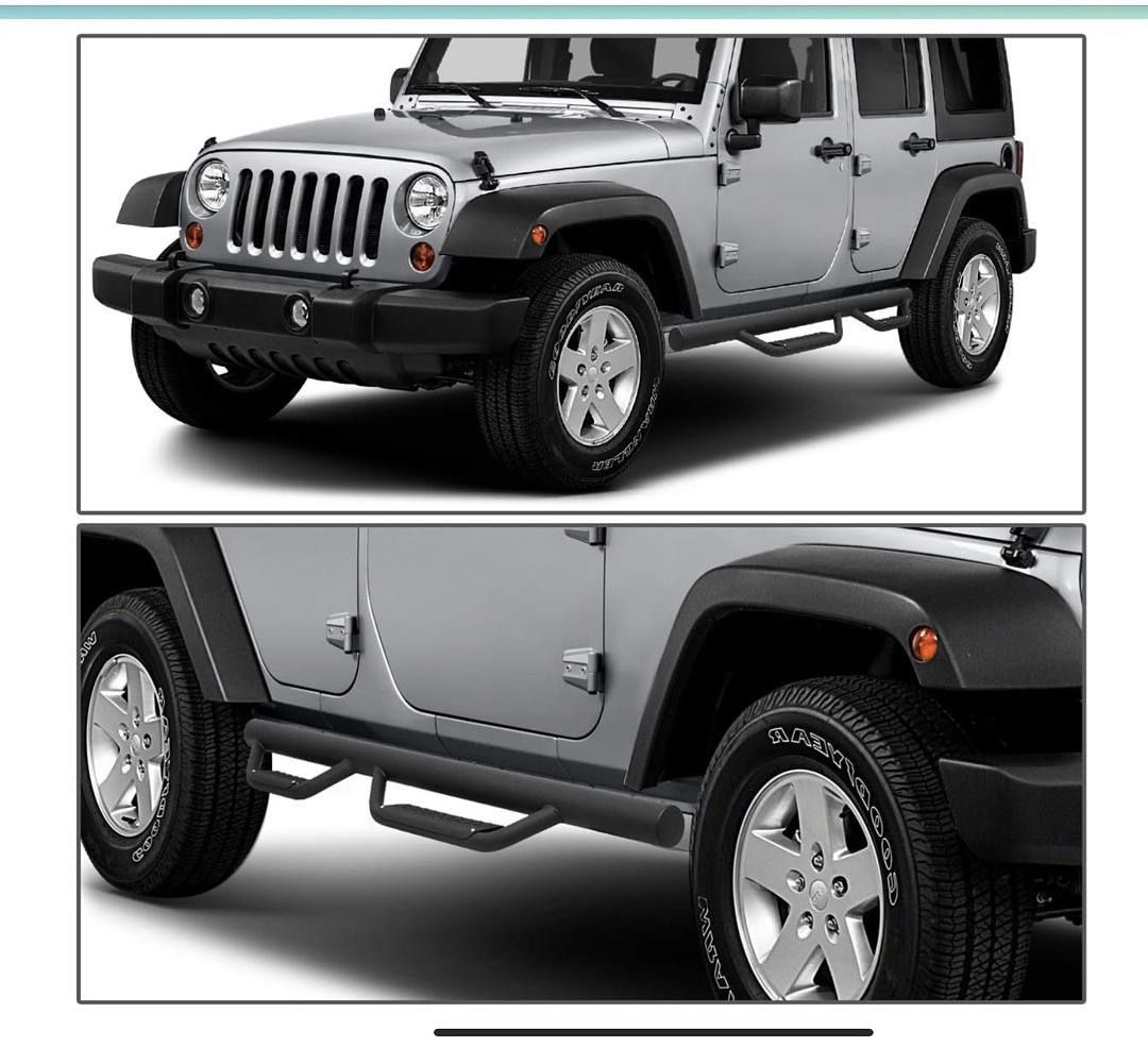 2007-2017 Jeep Wrangler Unlimited 4-Dr Running Boards
