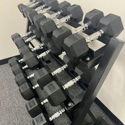 5-50 LB Dumbbell Set + Rack | BRAND NEW | FREE DELIVERY