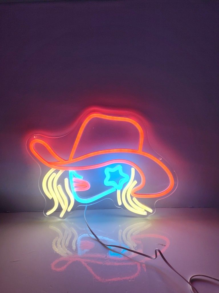 Cowgirl Led Sign