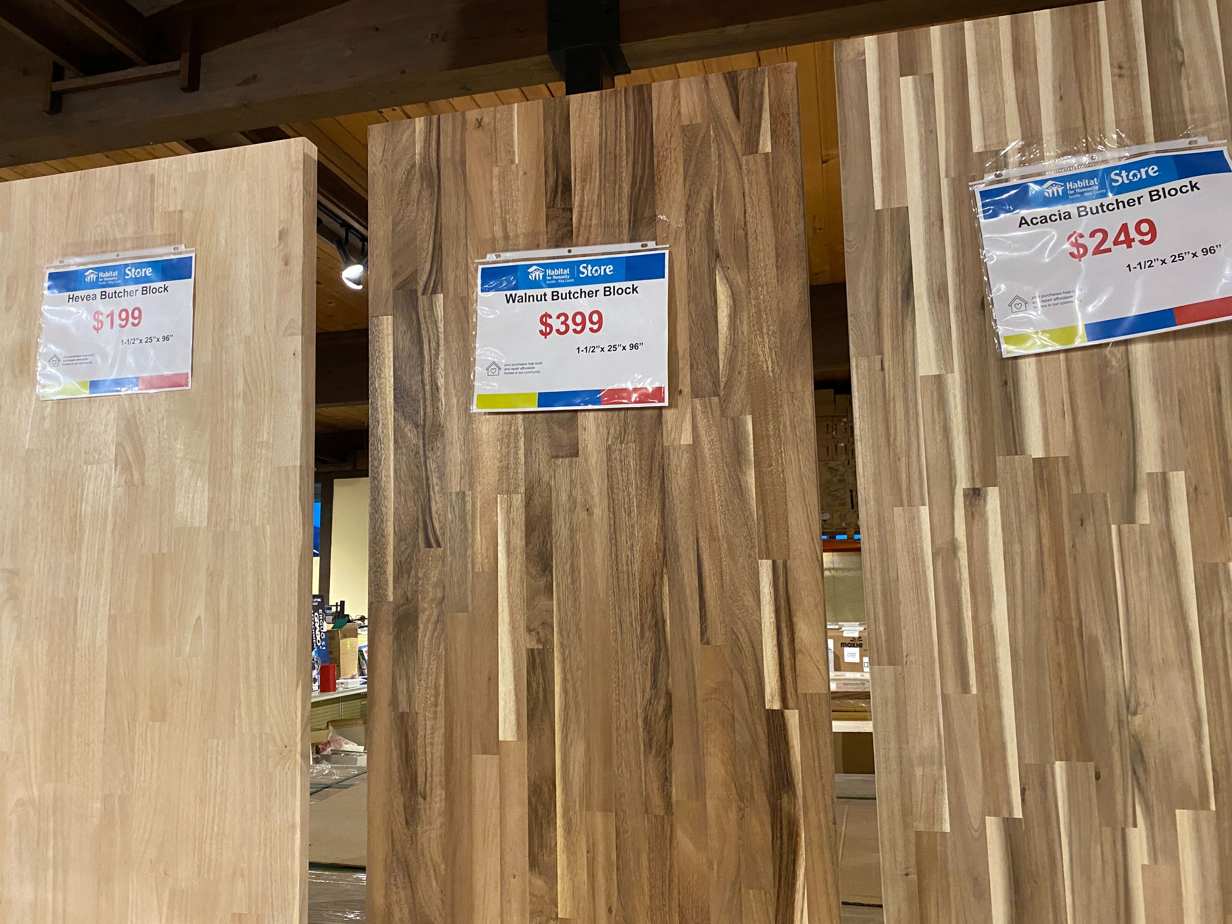 NEW! Walnut Butcher Block Countertop (Auburn Store)