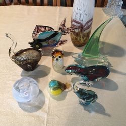 Art craft figurines. Solid crystal. See all pictures. Various prices. Inquire if interested