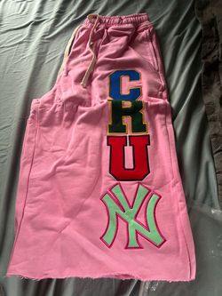 Pink CRU NY Graphic Sweat Shorts