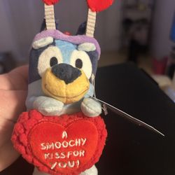 NEW 5 Bluey Plushies AND Bluey Scrubbie