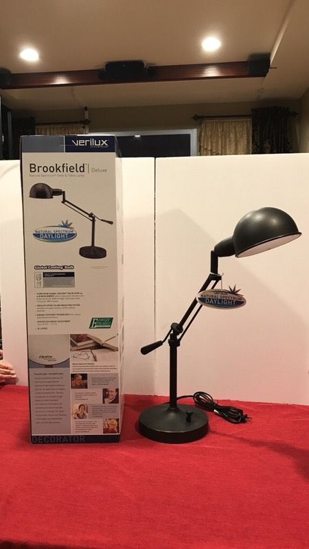 Verilux deluxe “Brookfield 1904” decorator series natural spectrum desk lamp