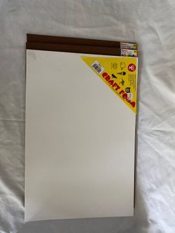 Foamies Sheet 2 Brown & 1 White 12 x 18 NEW