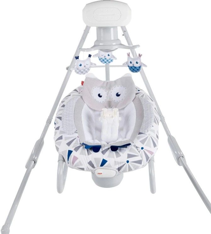 Fisher Price Owl Baby Swing Gently Used