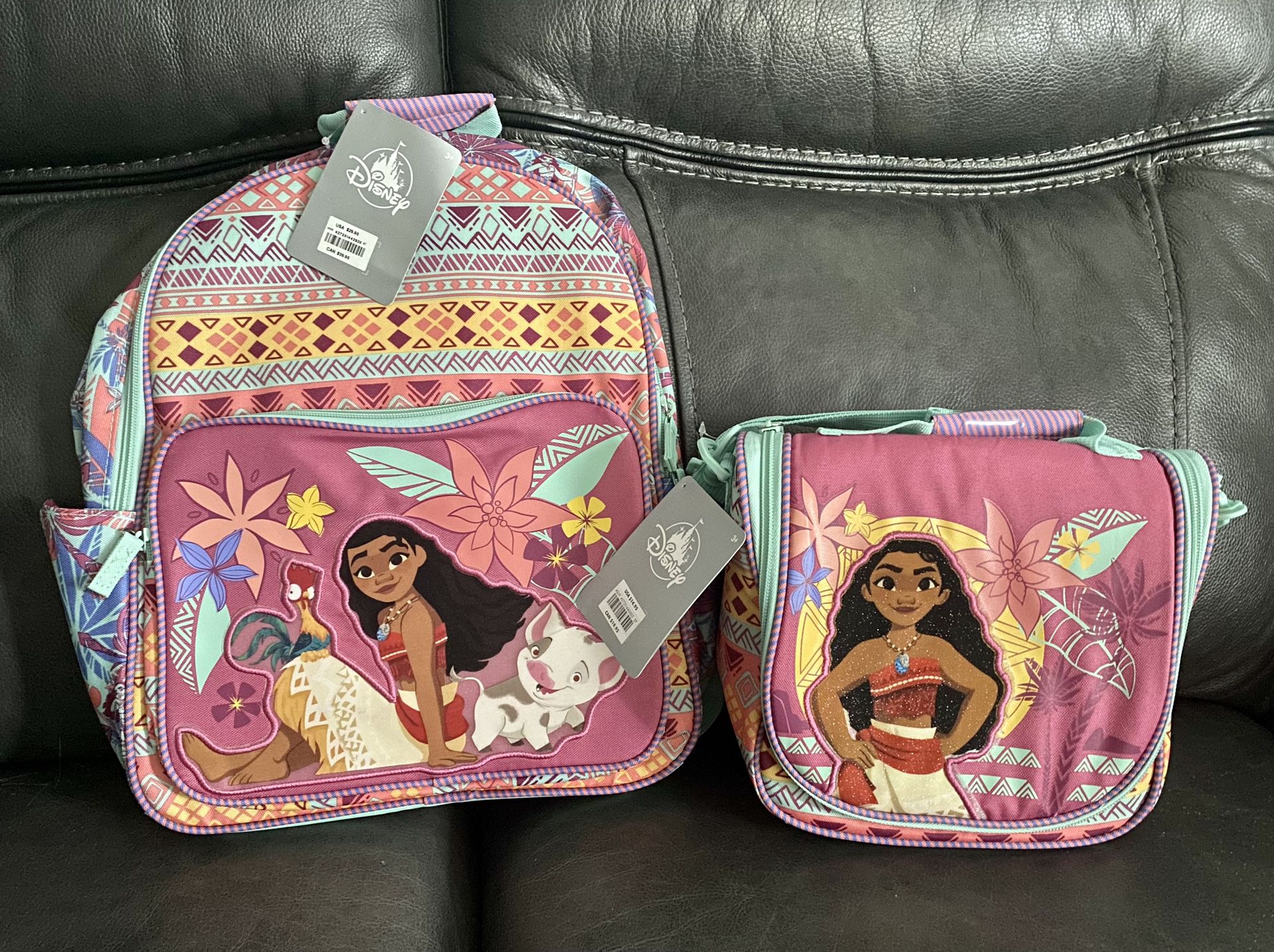Moana Girls Backpack And Lunchbox 
