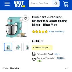 Cuisinart Precision Master 5.5 Quart Stand Mixer 