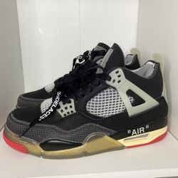 Off-White X Air Jordan 4 Bred 