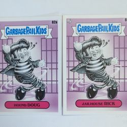 Elvis Presley Jailhouse Rock Hound Dog Garbage Pail Kids 2 Card Set