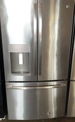 GE  3 Door Stainless Steel Refrigerator
