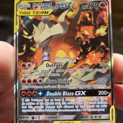 Reshiram & Charizard  Gx Tag Team Alt Art Pokémon Card 
