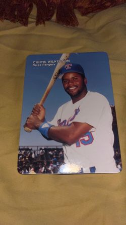Curtis  Wilkerson signed card