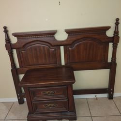 Headboard and night stand
