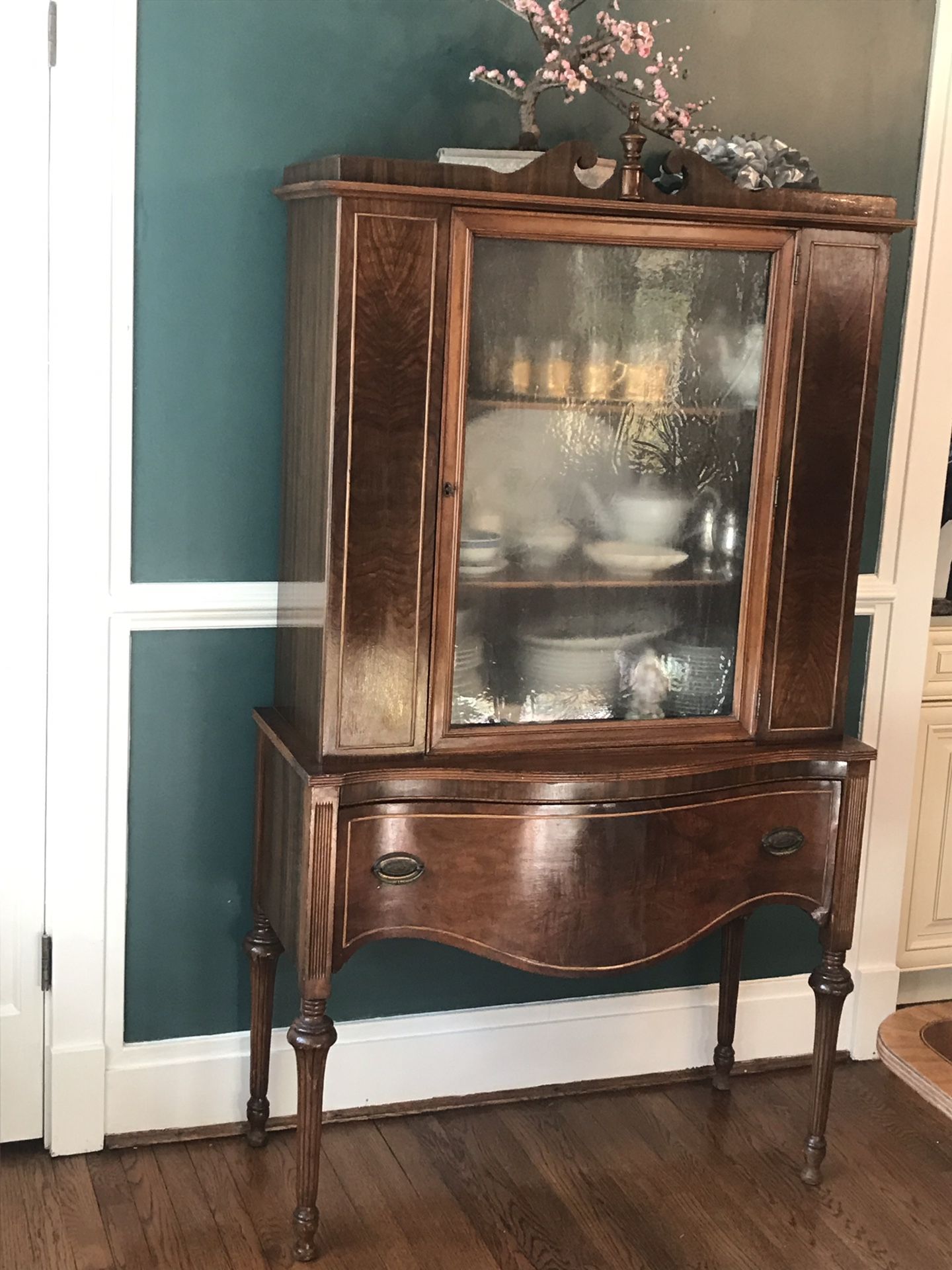 Antique Mahogany China Cabinet