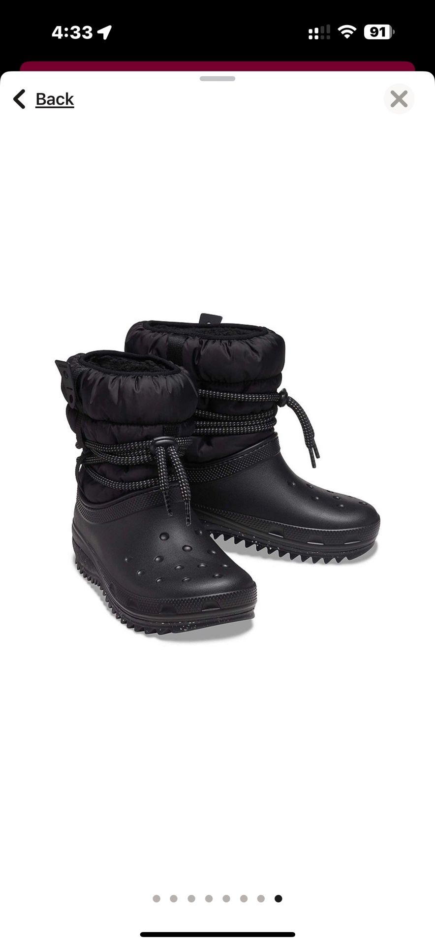 Crocs Women's Classic Neo Puff Luxe Boot Snow