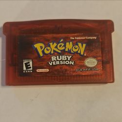 Pokémon Ruby Version Game Boy Advance Cartridge
